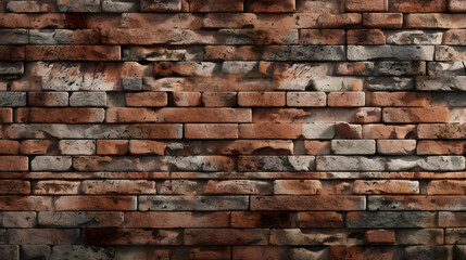 Obraz premium Rough and rugged brick surface with a gritty texture