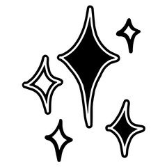 Obraz premium black and white stars