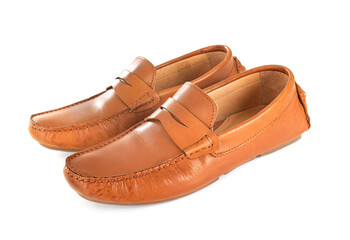 Naklejka premium leather loafer in studio