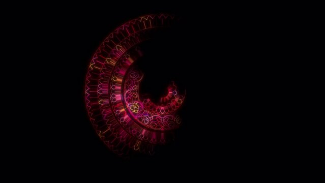 Mandala Flower. Enhanced by CGI artistry, this VJ seamless loop offers an enigmatic blend of traditional mandala beauty with modern animation twists, making it an ideal backdrop for visual party
