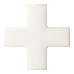 Obraz premium White medical cross illustration. Symbol of first aid.