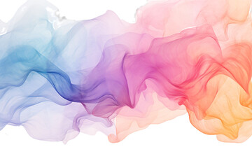 Watercolor Background, Abstract Wave Background, , Colorfull illustration, transparent Background, red, orange, blue, pink , isolated, png. 	