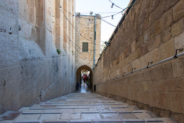 Cave of Machpelah and Patriarchs in Hebron, located in West bank, Israel. 21 April 2022.