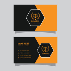 Law and Justice Business Card.