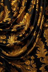 abstract background with gold - generative ai