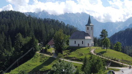 Fototapeta na wymiar Sveti duh in the Slovenian Alps