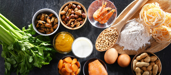 Composition with common food allergens