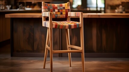 Handcrafted Wooden Chair: Artisanal Seating