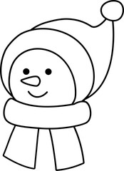 Snowman head line style
