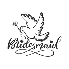 Bridal wedding lettering quotes for printable posters, invitations, tote bags, gifts, t-shirt designs, etc.