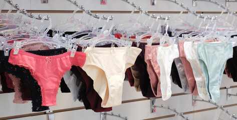 multi-colored women's panties in the market