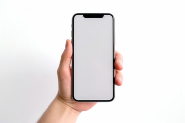 phone with white screen and place for text. generative ai.