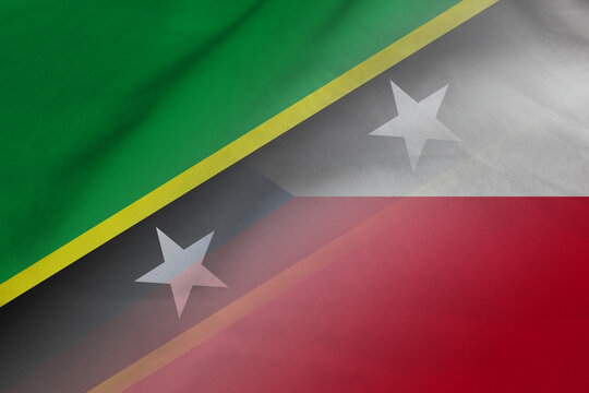 Saint Kitts and Nevis and Czech Republic state flag transborder negotiation CZE KNA