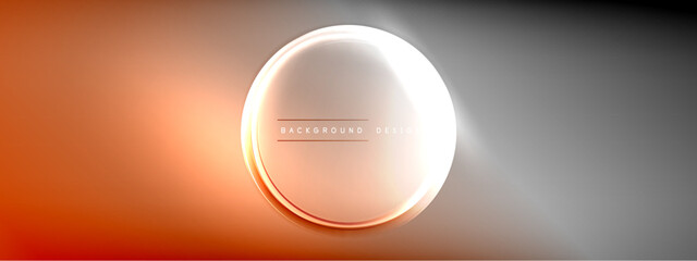 Vector abstract background - liquid transparent bubble shapes on fluid gradient with shadows and light effects