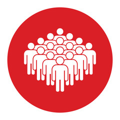 Symbol, ikona ludzi. Plik wektorowy.