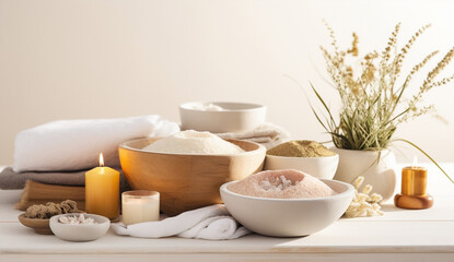 Fototapeta na wymiar Organic bowl background white natural food ingredient