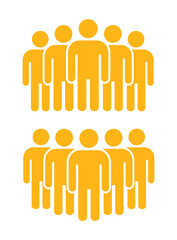 Symbol, ikona ludzi. Plik wektorowy