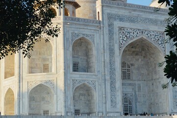 Fototapeta na wymiar Taj mahal at Agra Uttar Pradesh India