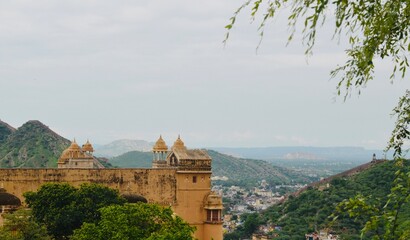Amer fort in the city Jaipur, Rajasthan, India