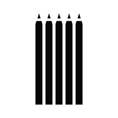 set of pencils vector isolated