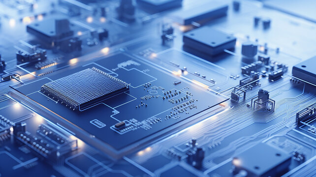 Future innovative digital Quantum Computer System network Micro Chip Circuit Nano Cybersecurity solar Technology VPN