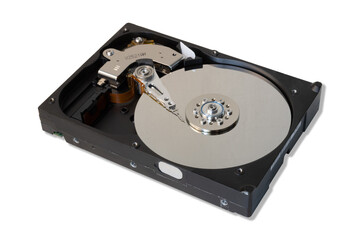 hard disk drive inside isolated