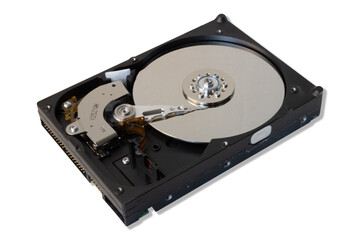 hard disk drive inside isolated