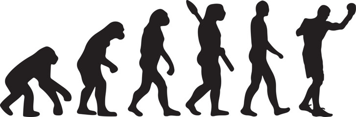 Evolution Boxing Vector