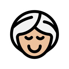 Editable spa lady vector icon. Wellness, spa, relaxation. Part of a big icon set family. Perfect for web and app interfaces, presentations, infographics, etc