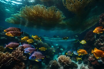 Marvelous underwater sea life