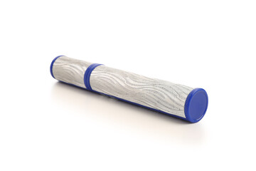 Modern mascara on white background