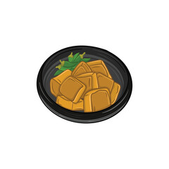 Delicious Indonesian Food Illustration Vector