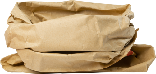Old Paper Bag Isolated