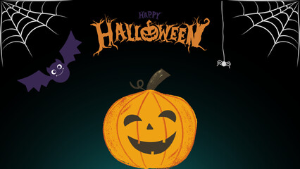 Happy Halloween - Spooky Night - Pumpkin - Halloween party with kids, friends and family