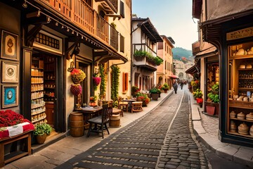 Naklejka premium street generated AI