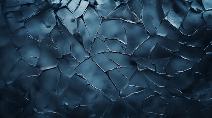 Abstract Background of Sleek and Reflective Black Ice Textures Captured in the Nuances of Ambient Light - Generative AI