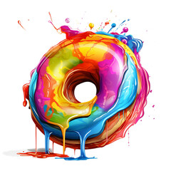 Abstract colorful Donuts