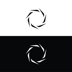 Fototapeta premium Round circular banner frames, borders . Circle vector logo