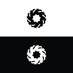 Round circular banner frames, borders . Circle vector logo