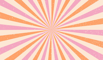 Sun ray circus. Sun rays background. Radial burst. Sunburst pattern. Beams line. Radiate sunlight. Comic effect texture. Retro pop art stripe. Starburst vintage. Round line. Vector illustration