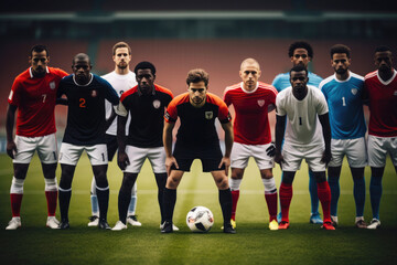 Intense Faces of Football: Diverse Players in Action