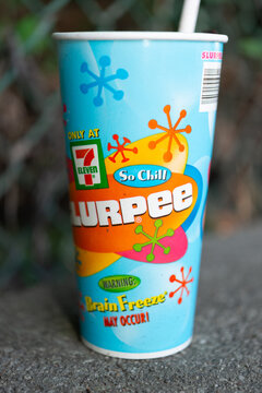 7-Eleven Slurpee cup close-up