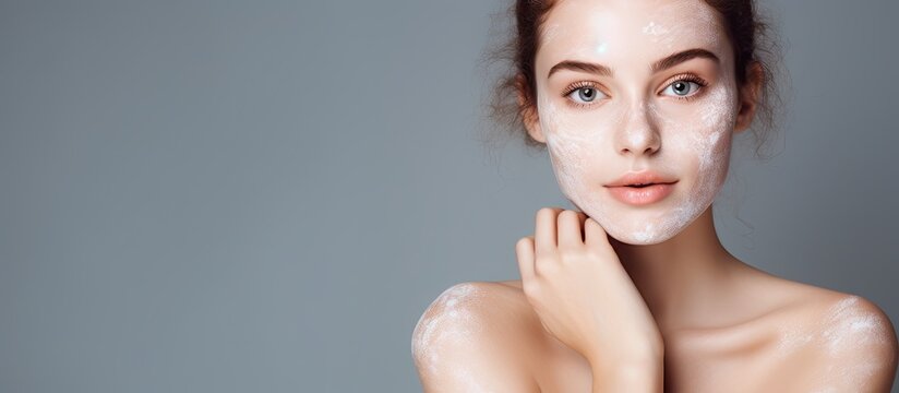 Young woman with diverse skin tones applying moisturizer to raise awareness for skin treatment