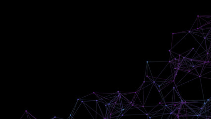 Abstract geometric background. Plexus mesh backdrop illustration.