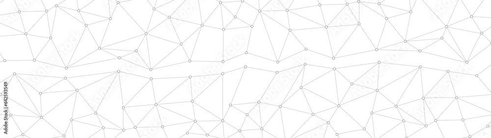 Wall mural abstract technology background. plexus mesh backdrop. vector