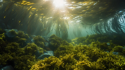 Fototapeta na wymiar Beautiful underwater wildlife