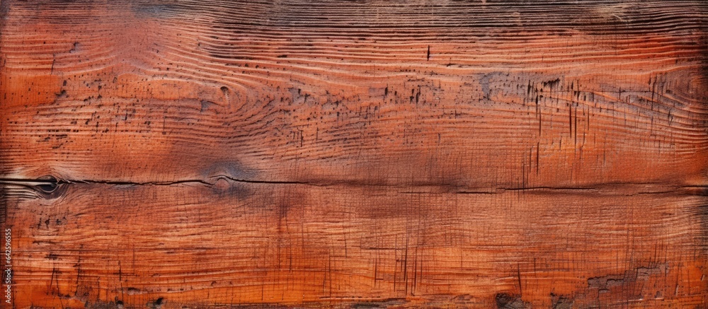 Poster a scratched and cracked wooden texture can serve as a backdrop