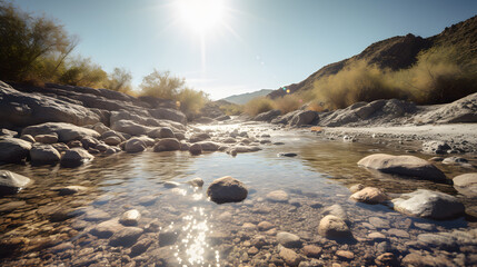 Obraz premium Beautiful realistic river