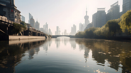 Obraz premium Beautiful realistic river