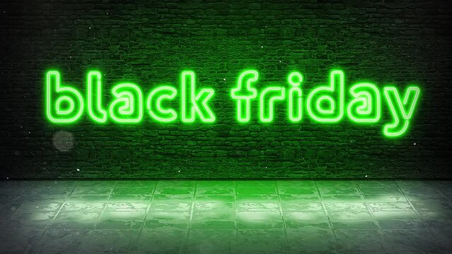 Black Friday Neon Sign Green